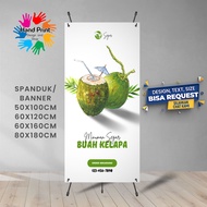 SPANDUK BANNER Es Kelapa Muda Es Degan Hijau Bisa Request Desain