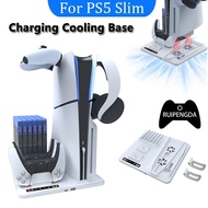 PS5 Slim Console Multifunction Cooling Fan Cooler Base for Playstation 5 Game Controller Gamepad Stand Fast Charging Dock PS5 Accessories