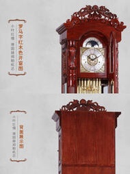 機械鐘錶紅木德國赫姆勒9音管機械歐式客廳落地鐘別墅豪華立搖擺中式座鐘