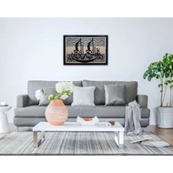 Bismillah Khat Frame Wooden 3D Wall Islamic Art A01