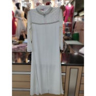 realpict gamis payet premium / gamis athaya dress / gamis import - putih xl