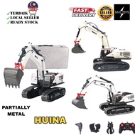 HUINA 1594 Full Metal RC Excavator 1/14 Electric Heavy Duty 28 Channels Remote Controlled Excavator