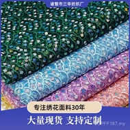 Wholesale Embroidered Sequin Dress - Fabric Fish Scale Cheongsam for Weddings