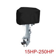 15HP-250HP Half Boat Motor Engine Cover 210D Waterproof Outboard Anti Sun Dustproof Marine Engine Protector Cover Canvas