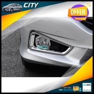 Honda City GM6 T9A 6th Front Fog Lamp Chrome Cover Trim For City (2014 - 2017) Vacc Auto Car Accesso