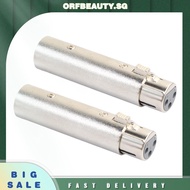 2x XLR 3Pin Male to Female Phase Reversal Adapter Plug Socket Cable Connect