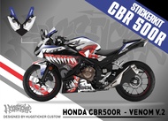 สติ๊กเกอร์ติดรถ สติกเกอร์แต่ง สติกเกอร์ กันรอย Honda CBR 500R - ลาย Venom V.2 ปี 2016-2023