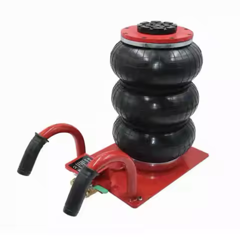 3 Tons Pneumatic Car Jack Triple-Bag Air Hand-End Type Car Lifting Equipment for Garage Repair Shop 