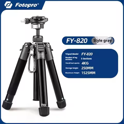 Fotopro FY-820 Selfie Stick for Mobile Phones, Mirrorless and DSLR Cameras, Portable Tripod for Outd