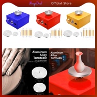 MagiDeal Mini Pottery Wheel Turntable Tabletop Pottery Machine Tabletop Electric Pottery