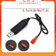 [Embedded Programming A-Z][G217] JST 2P 3.7V 4.8V 6V 7.2V USB Charging Cable, Toy Charging Cord, Pow
