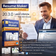 Resume Maker Professional Deluxe 20.3.0 Lifetime For Windows Resume Builder CV Creator Software (64-
