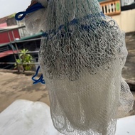 White parachute with chain legs to catch fish eyes 1.8cm 2m5 3m 3m5 weight 3kg - 4kg5