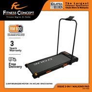 Fitness Concept: DQUE 2-in-1 Premium Incline Walking Pad treadmill with handle for running fitness j