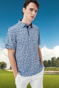 CASUAL BIRDIE - MIDNIGHT FLORAL POLO Performance Golf Polo/เสื้อกอล์ฟ