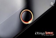 iRings 鋁合金雙色金屬HOME鍵環(金焰紅) ，iPhone 7 Plus iPhone 8 Plus SE