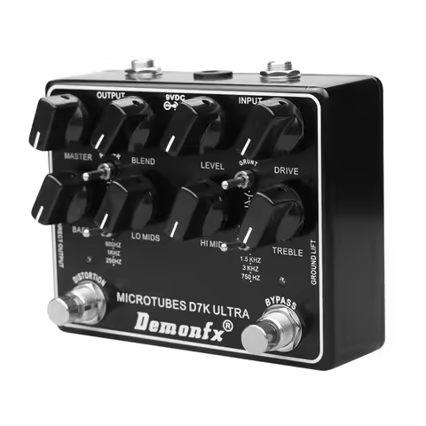 DemonFX-Bass Preamp Pedal, High Quality, Bass Effect Pedal Ultra V2