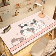 Cartoon Leather Desk Mat Student Study Desk Writing Desk Computer TPU Waterproof Children Eye Protection Dedicated Desk Mat