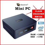 Beelink Mini S N5095 | 16GB RAM 1TB SSD | Window Mini PC Mini Desktop Computer | Intel CPU | Window 