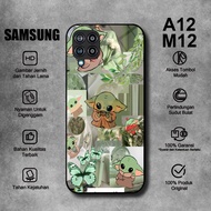 HP Softcase Glass Kaca SAMSUNG A12 M12 YODA Motif CUTE - SAMSUNG A12 Case - SAMSUNG M12 Casing
