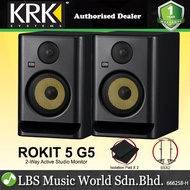 KRK ROKIT 5 G5 Powered Active 5 Inch Two Way Studio Monitor Speaker - Black (RP5G5)