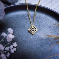 Givenchy 紀梵希星辰菱形字母項鍊_歐美古董首飾 Vintage Jewelry