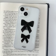 iPhone 16/15/14/13/12/11/XS/XR/7/8/SE2/SE3 Ribbon Transparent Phone Case