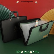 LUCKYSTOREGOODS A4 File Folder, Multilayer Large Capacity  13 Grids a4 File Folder, Practical a4 PP 