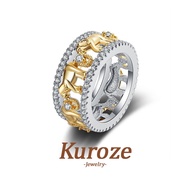 Kuroze -   18K Gold Moissanite Ring  KU10