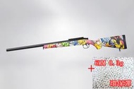 2館 BELL VSR 10 狙擊槍 手拉 空氣槍 彩色 + 0.3g 環保彈 (MARUI規格BB槍BB彈玩具槍長槍