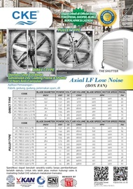 Blower Exhaust Fan Gudang Industri Dan Kandang Ayam 50 Inch 3 Phase