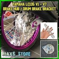 LC135 V1 - V7 BRAKE HUB WITH BRAKE HUB BRACKET VIETNAM LAGENDA EXCITER 135 2010 SIRIUS / JUPITER DRU