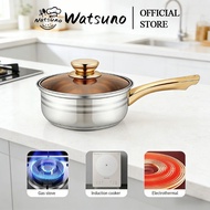 Watsuno24CMStainless Steel Frying Pan Induction Non-Stick Fry Skillet Pot Casserole Wok Kuali PERIUK