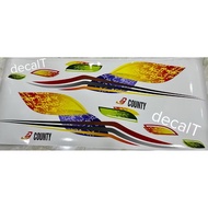 County Leaf Car Side Sticker. County Leaf Car Side Sticker