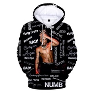 Raper Xxxtentacion Plus Size  Men 3D Print Hoodies Pullover Sweatshirts