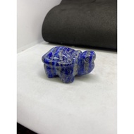 D1298 Natural Afghan National Treasure/Lapis Lazuli Ornaments/Turtle Size About Height 22.4 Width 26