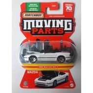 Matchbox Moving Parts 1988 Mazda RX-7 white Matchbox 1988 Mazda RX7 Moving Parts Matchbox Mazda RX 7