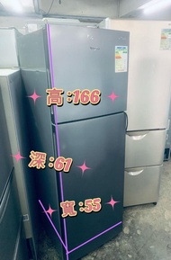 雪櫃 (雙門惠而浦 )WF2T254 100%正常 95%新 166M高 貨到付款 Refrigerator #最新款 #二手電器 #傢俬 #洗衣機 #家庭用品(可轉左門鉸/右門鉸)