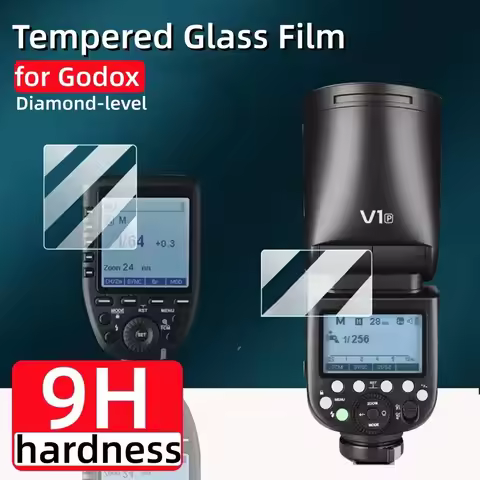 HOBBIT HD Clear Full Coverage Tempered Glass forGodox X3 V100 V1 Pro AD600BM V860 III V850 III TT685