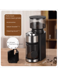 1入新型商用咖啡豆研磨機手動摇柄意大利風粉碎機迷你電動咖啡研磨機
