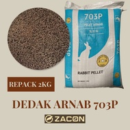 703P Gold Coin 2kg/Makanan Arnab/Dedak Arnab/Rabbit Food/Pellet