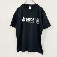 Print Star 短袖企業印花T卹，BOSS咖啡圖案，黑色，L碼，古著