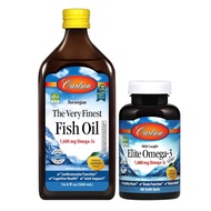 The Very Finest Fish Oil (16.9 fl oz) and Elite Omega-3 Gems (60 Soft Gels) Bundle - Function, Cogni