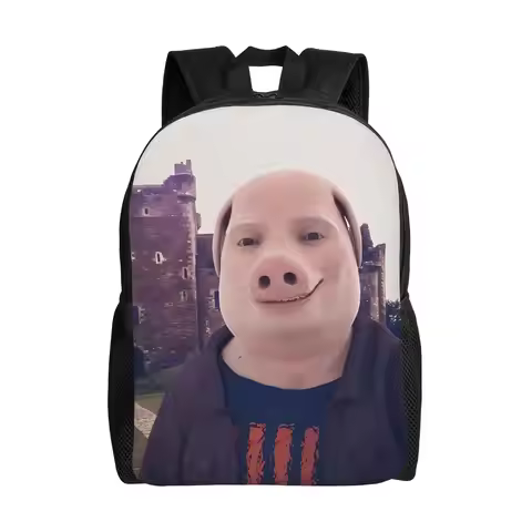 John Pork Is Calling Funny Meme Backpack Fashion Backpacks Student Outdoor Big High School Bags Desi