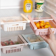 AT/🛹Refrigerator Storage Basket Flexible Retractable Refrigerator Storage Box Drawer Storage Rack Storage Crisper Freeze