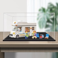 Transparent Acrylic Display Box For Lego 60283 holiday camping RV Display Case Dustproof Cover
