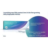 5pieces Alcon Precision 1 Daily Disposable Clear Contact Lenses