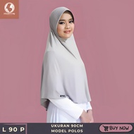 Jamilah Hijab L 90 P Model Polos Simpel Bahan Jersey Adem