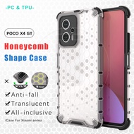 Xiaomi Poco X4 GT F4 PocoF4 PocoX4GT Honeycomb Dissipation Casing Hard Transparent Phone Case Cover