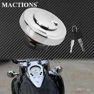 Set Penutup Kunci Tangki Bahan Api Petrol Motosikal Logam Untuk Yamaha DragStar V-Star XVS125 XVS250